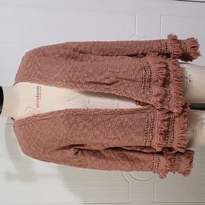 Latte Fringe Cardigan